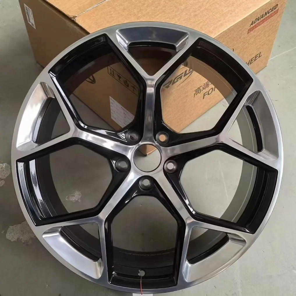 *forNew RS E-tron GT Style Monoblock Forged Aluminium Alloy Wheels 18-24 Inch 5 Spoke 25mm Sport Cars Audi Series