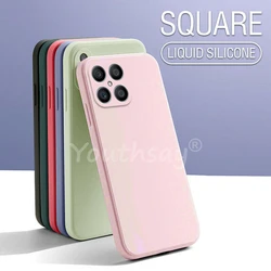 For Honor X8 Case For Honor X8 X8A X9A X7A X6A X9A Cover Liquid Silicone Plain Capa Coque Protector Case For Honor X8 Cover