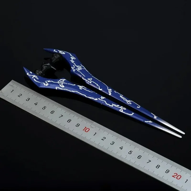 Melee Energy Sword for Boys, War Game Weapon Model, Coleção de Plasma, Metal Periférico, Desktop Toy, 18cm