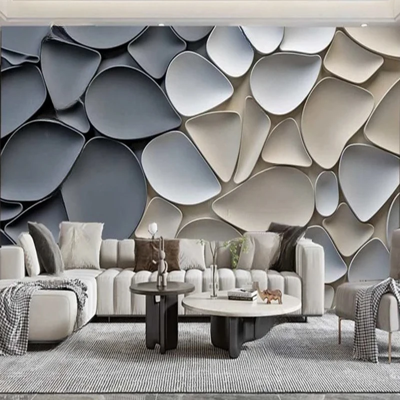Modern Custom Wall Mural 3D Stereo Geometric Pattern Wallpaper TV Sofa Decoration Background Home Decor Painting Backdrop