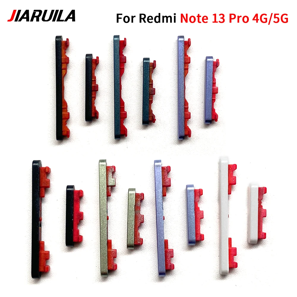 ปุ่มด้านข้างใหม่ปุ่มปรับระดับเสียงและอะไหล่สำหรับเสี่ยวมี่ เรดมี่หมายเหตุ 13 4G หมายเหตุ 13 โปร 5G