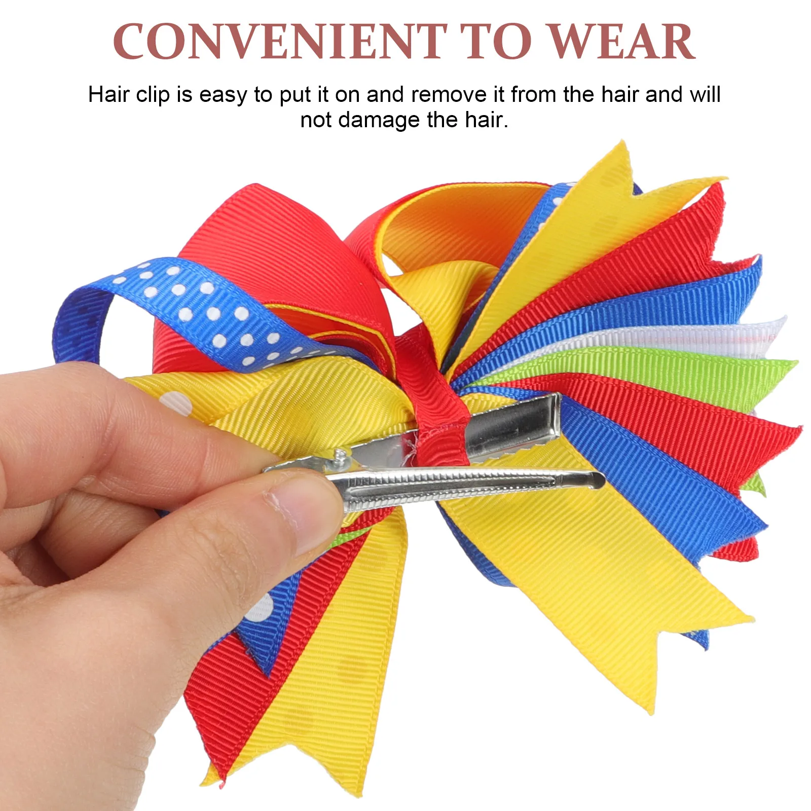 

2pcs Butterfly Bow Clips Stylish Accessories Lightweight Comfortable Party Wedding Christening On Soft