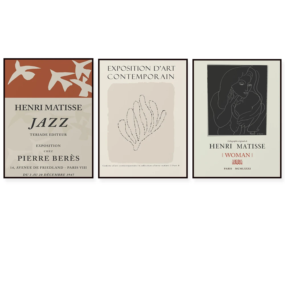 Henri Matisse Prints | Henri Matisse Exhibition Printable Poster | Matisse Digital Print | Nu Bleu | Jazz | Woman | Cut-out