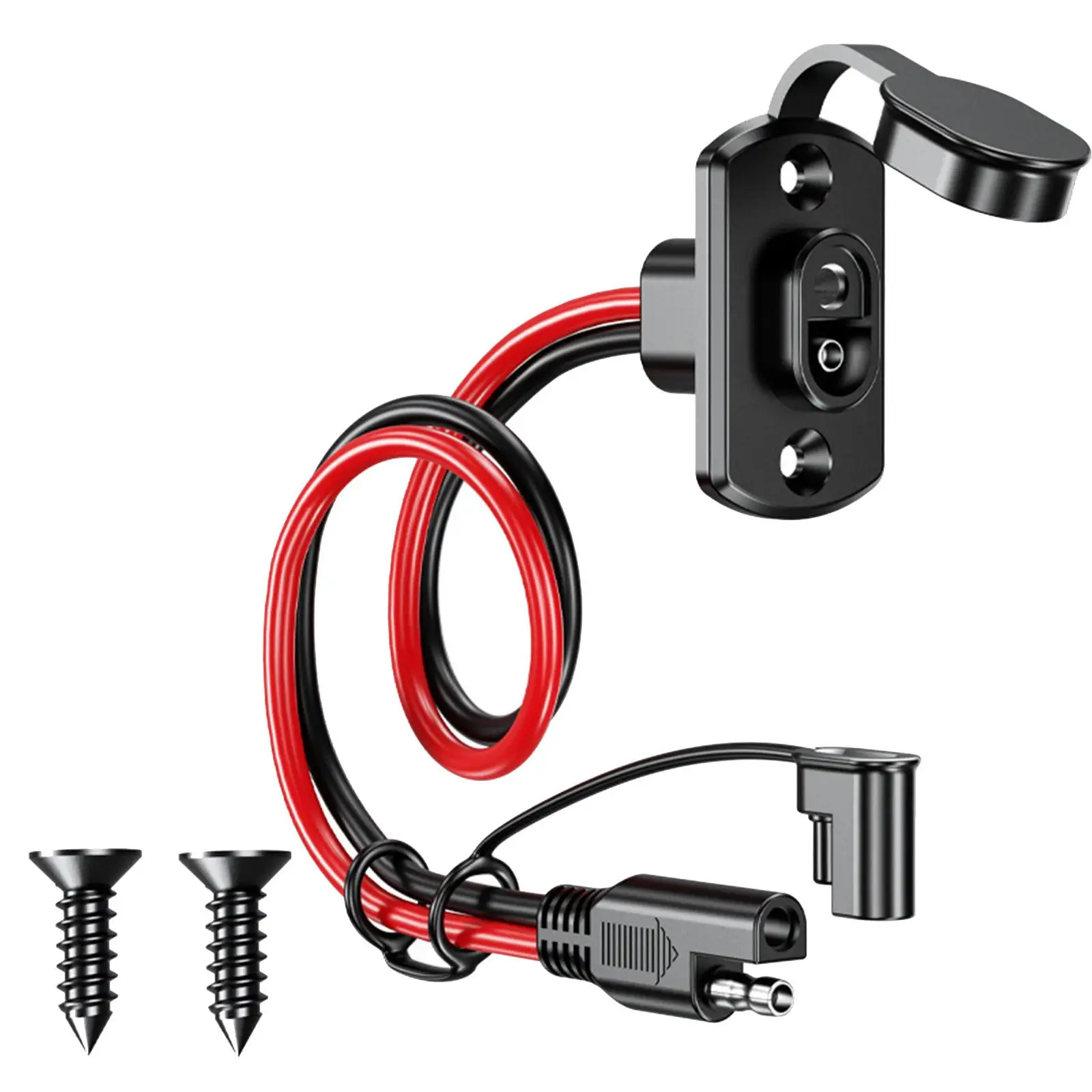 

SAE Extension Cable Battery Cables Waterproof Cap Heavy Duty SAE Plug Charging
