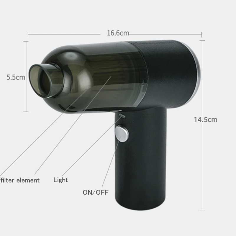 مروحة إزالة الغبار بندقية تنظيف لوحة مفاتيح الكمبيوتر إلكترونيات السيارات اللاسلكية الكهربائية إزالة الغبار مكنسة كهربائية للسيارة