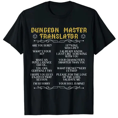 Gaming Master Tabletop gra planszowa RPG Gamer Gaming Dungeon T-Shirt prezenty zabawna gra-Geeks Graphic Tee topy bluzki z krótkim rękawem