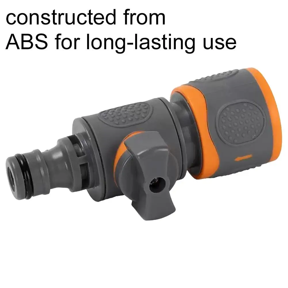 Garden Hose Quick Connect Adapter Tap Shut Off Valve Fitting Watering Connector For Faucets Spray Guns Watering Systems