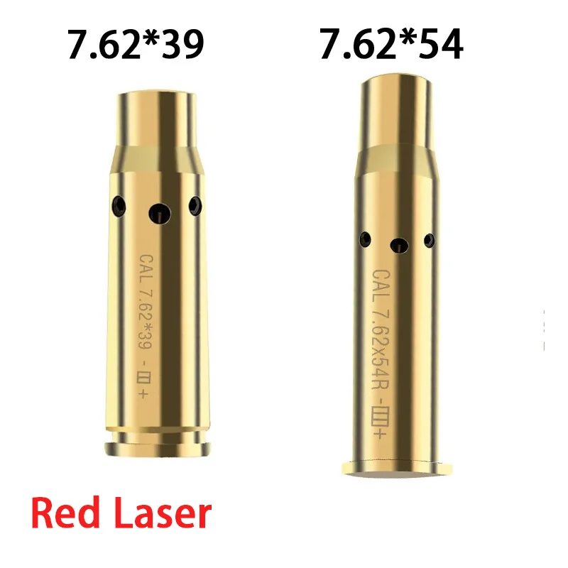 Tactical 7.62x54/39 Red Dot Laser Boresighter Brass Bullet Rifle Scope for Akm Ak47 Sks Accurate Calibration Shoot Accessories