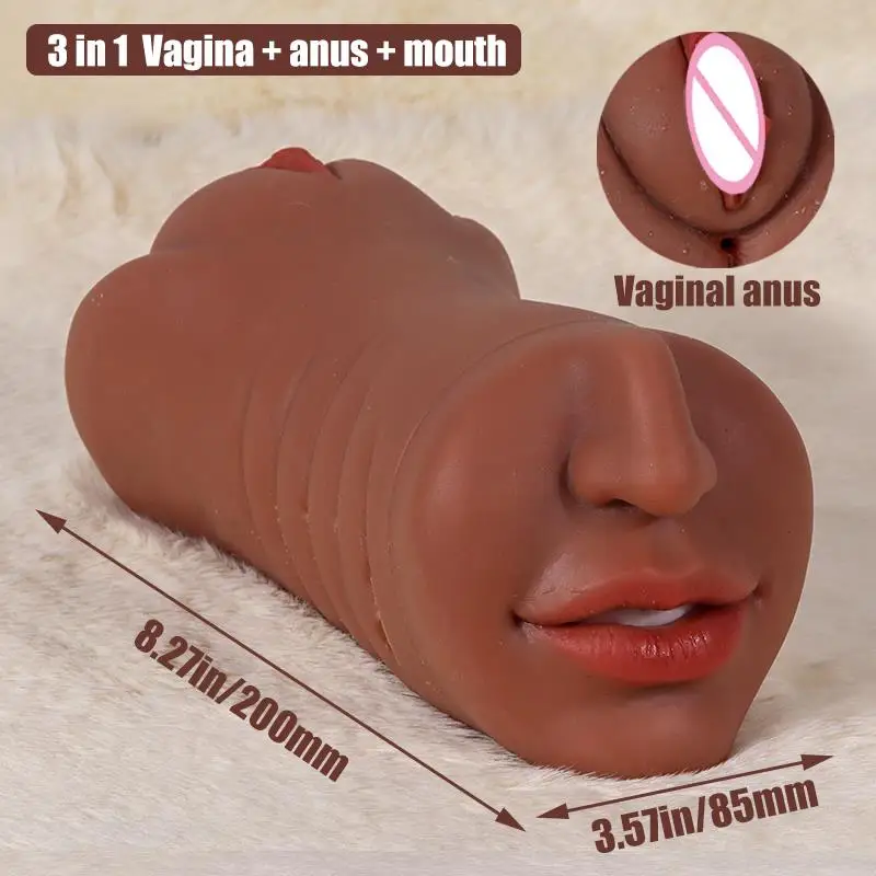 Artificial Vagina Blowjob Pussys for Men 3 in 1 Sex Toys Analsex Toy Fake Pussy to Transar Masturbators Sexe Gadgets Hentai Porn