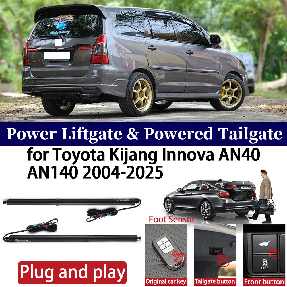 ZhuCamX for Toyota Kijang Innova AN40 AN140 2004-2025 Car Power Liftgate Automatic One-Click Powered Tailgate Strut Plug＆ play
