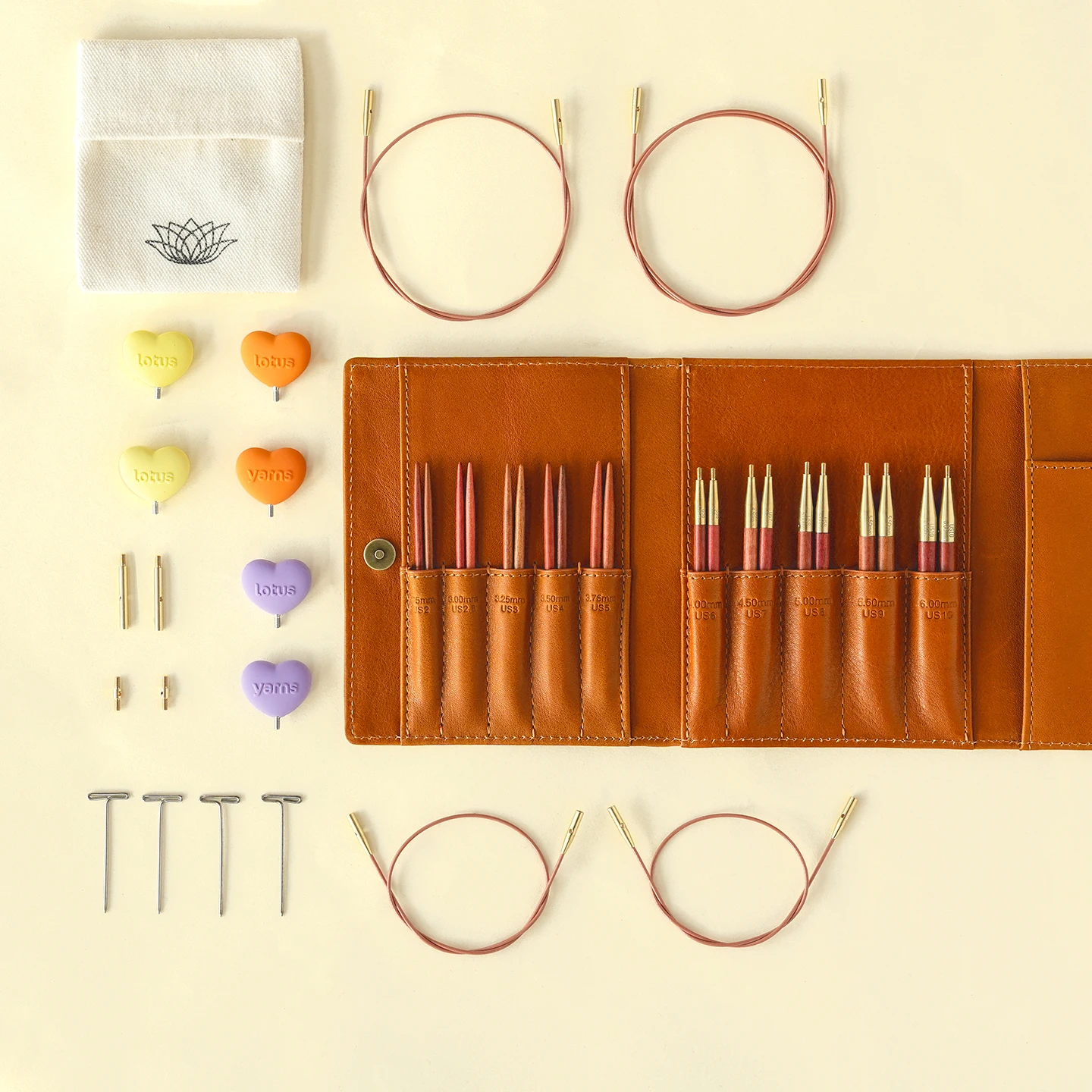 SAHARA  3.5 Inch Interchangeable Circular Needles Set