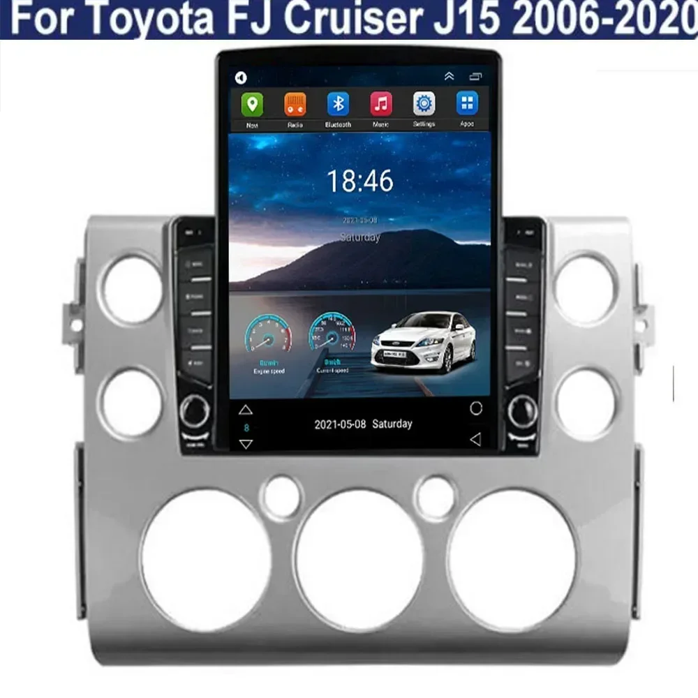 For Tesla Style 2Din Android13 Car Radio for Toyota Toyota FJ CRUISER 2007-2038 Multimedia Video Player GPS Stereo Carplay DSP