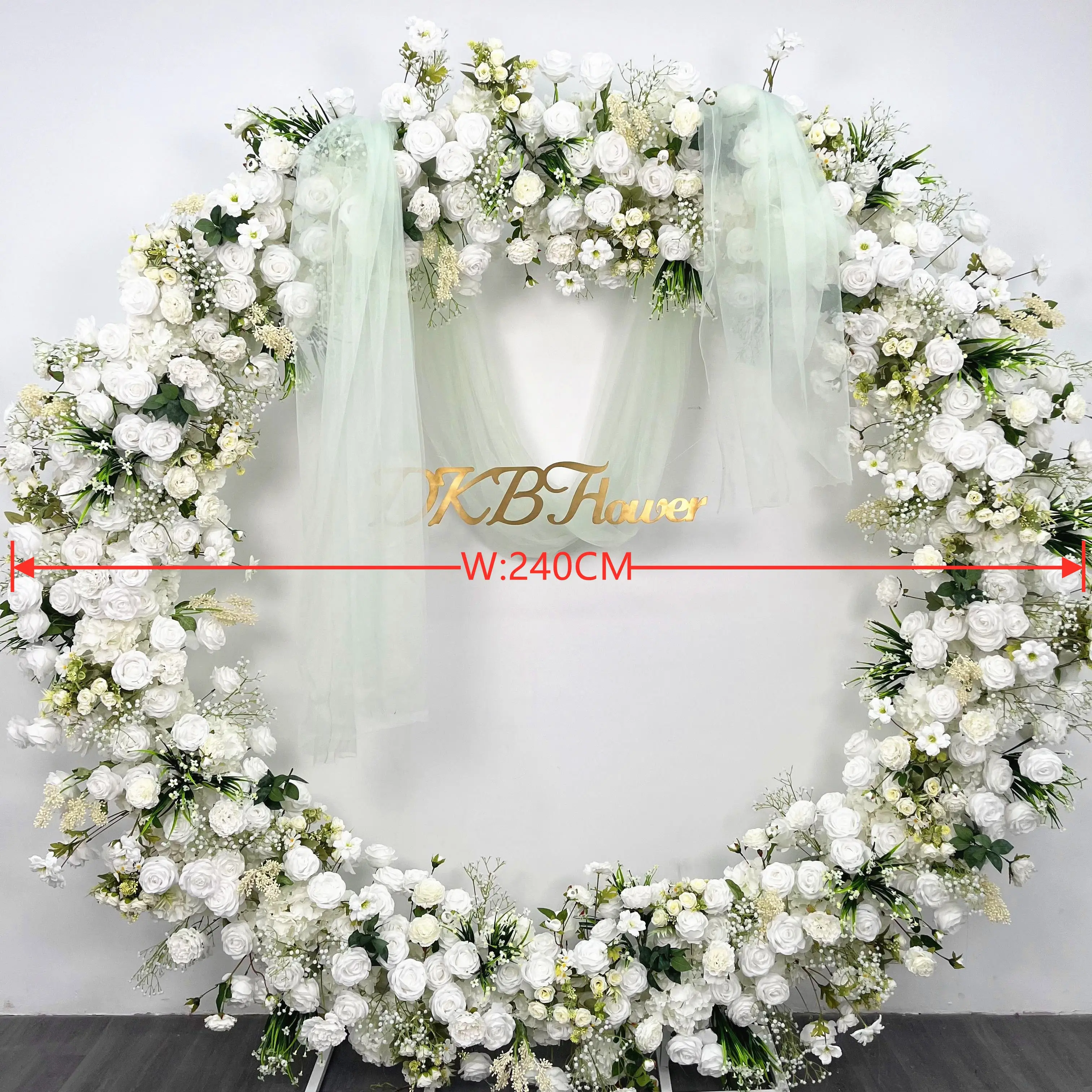 High Quality Realistic Handmade Silk Rose Artificial Flower Arch For Wedding Decoration And Graduation Halloween Valentine's Day