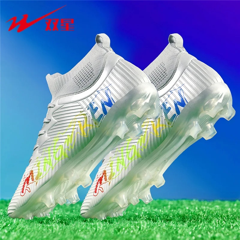 

New Boys Men Low-Top TF Studs Soccer Cleats Kids Student Youth Grass Anti Slip Sports Training Football Shoes