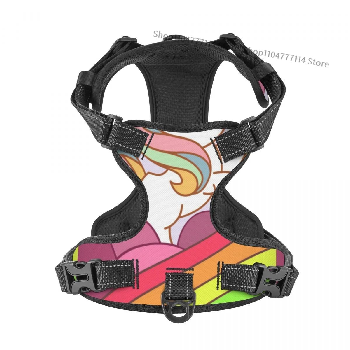 

Шлейка для домашних животных, кошек, собак, регулируемая шлейка для домашних животных, светоотражающий дом, единорог, обслуживание, обучение, легкое управление