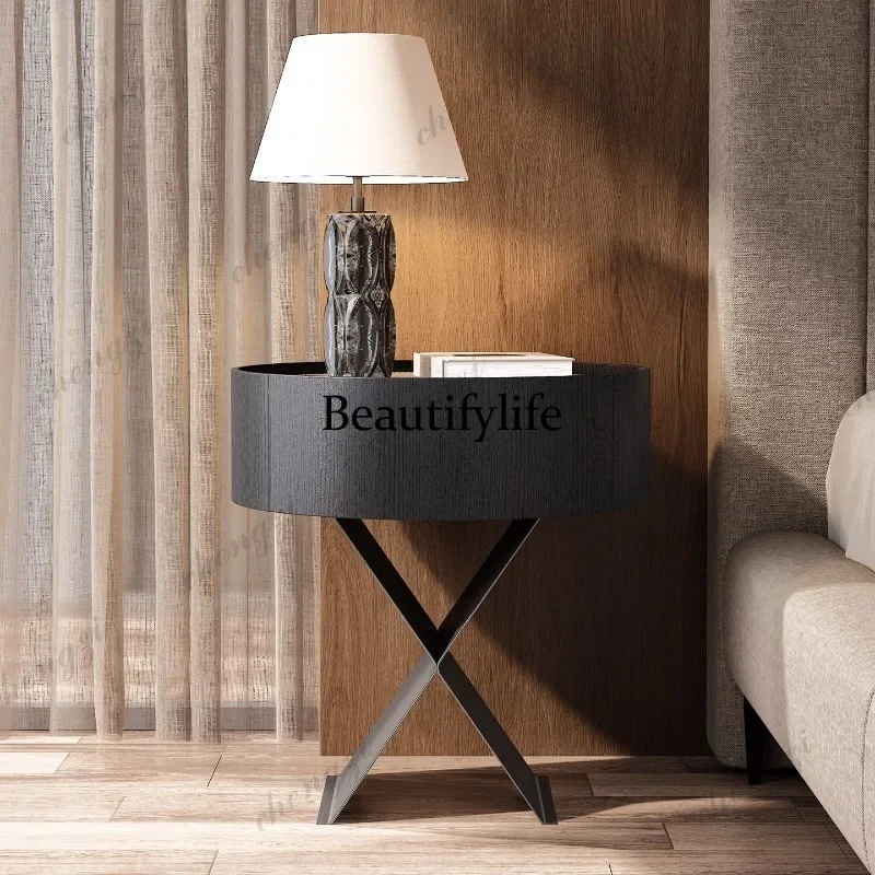 Picture 4: A182 Modern Locker Luxury Bedroom Nightstands Design Minimalist Adults Cabinet Bedside Tables Classic Side Frames