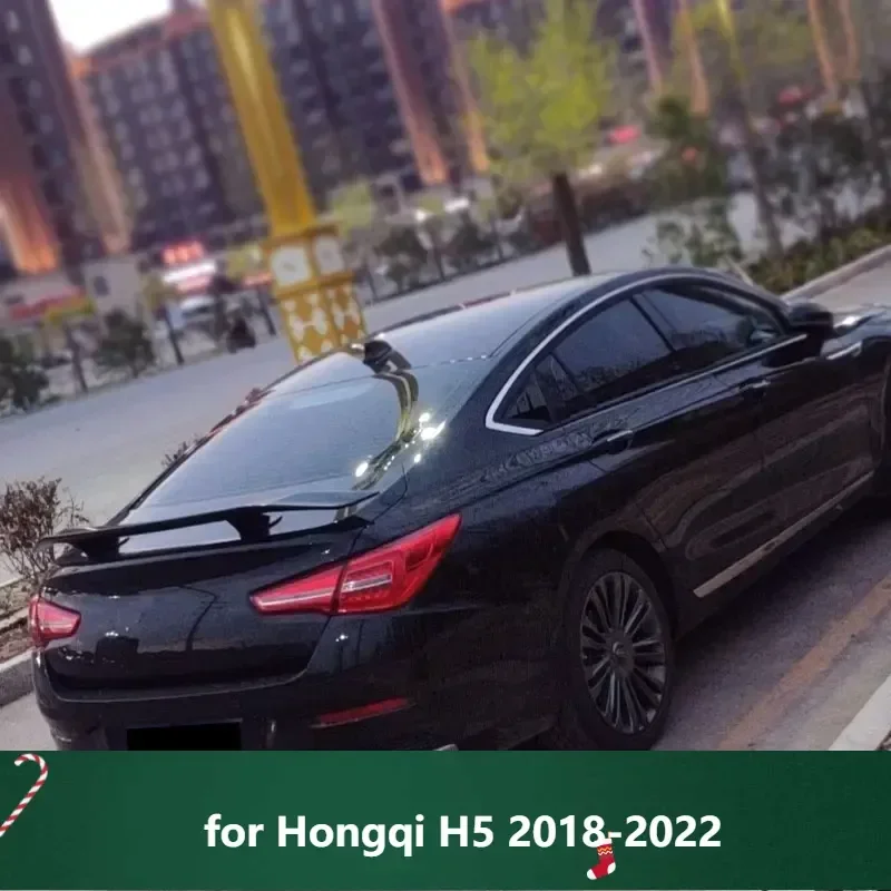 

New! Spoiler for Hongqi H5 2018-2022 Tail Fin Accessories Black Car Rear Wing