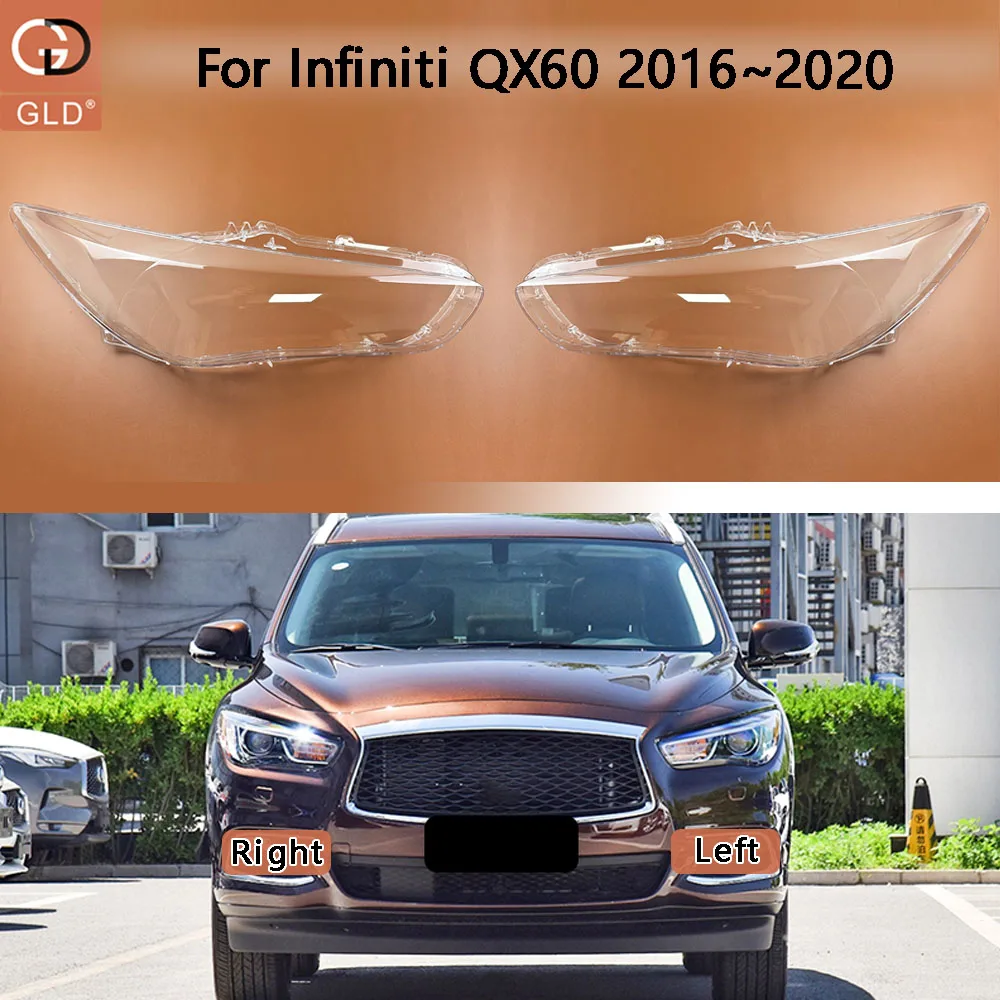

For Infiniti QX60 2016 2017 2018 2019 2020 Transparent Headlight Cover Lampshade Shell Headlamp Housing Durable Lens Plexiglass