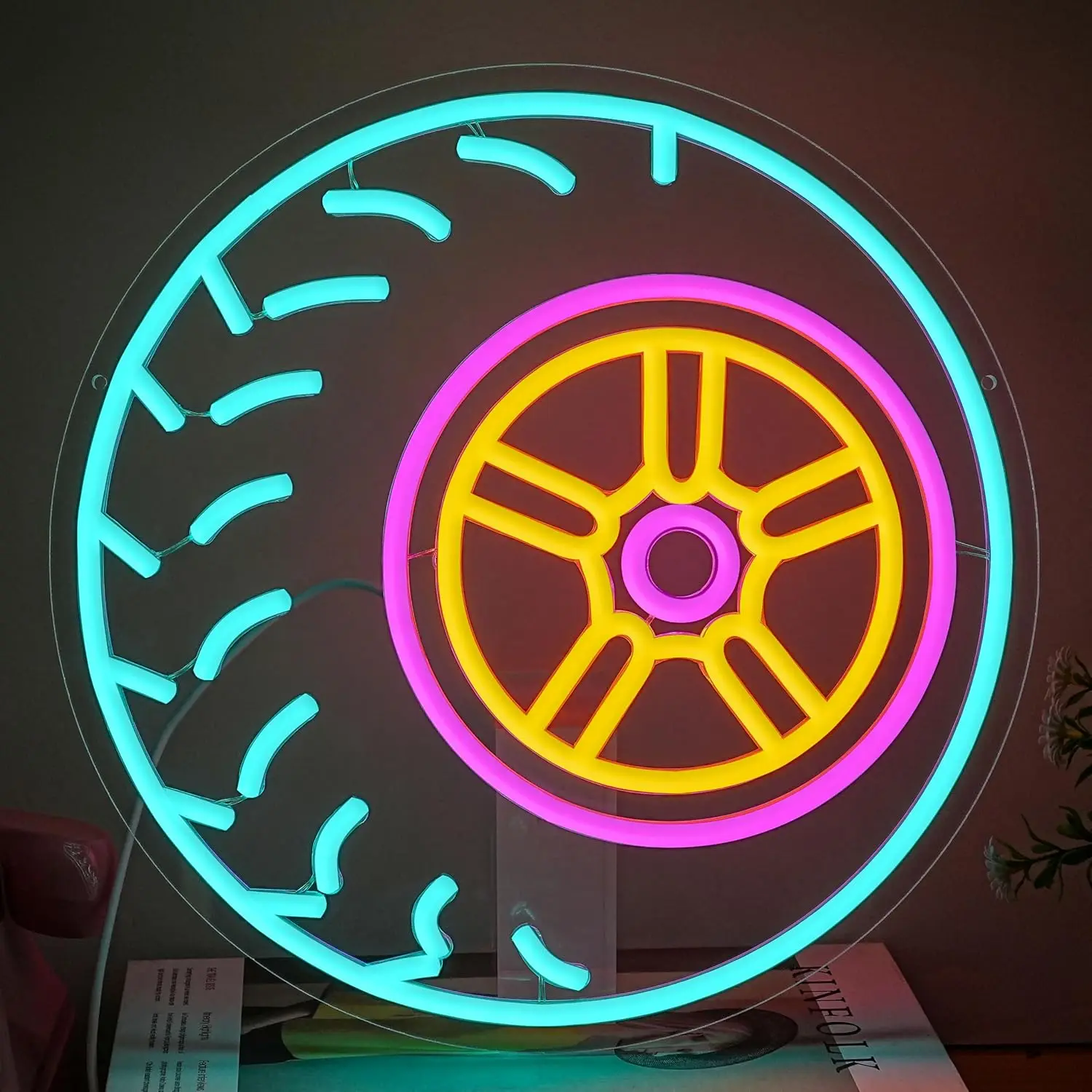 

Неоновая вывеска для автосервиса: декоративная подсветка для гаража, магазина автотоваров, спальни, подарок