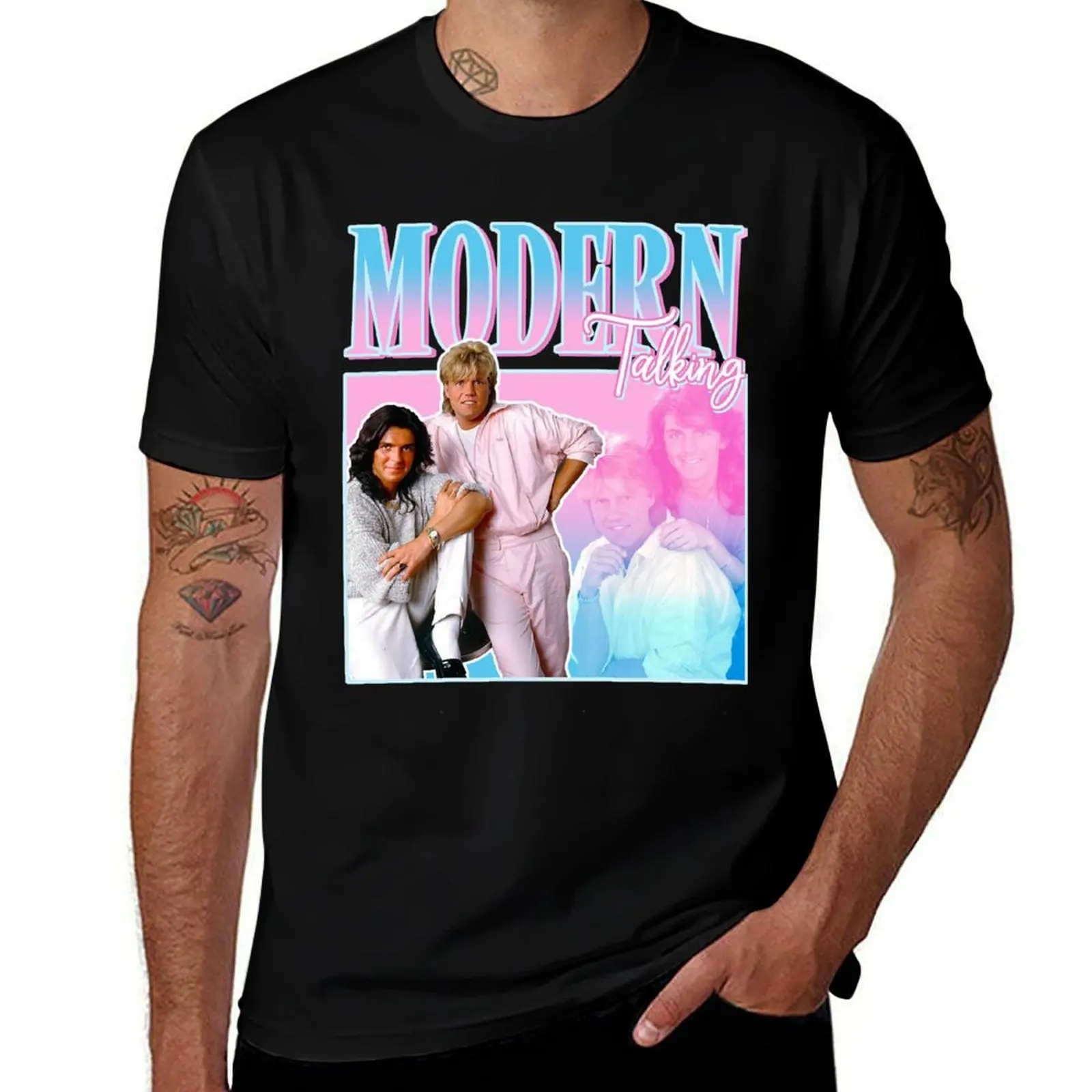 Modern Talking Y2K Vintage Classic T-Shirt Trendy Print Short Sleeve T-Shirt