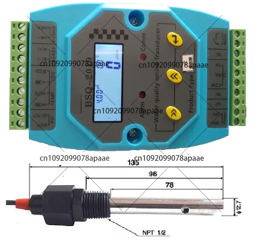 EC Conductivity Transmitter / Bsq-2019 / Conductivity Sensor / 4-20mA, RS-485 Output Module