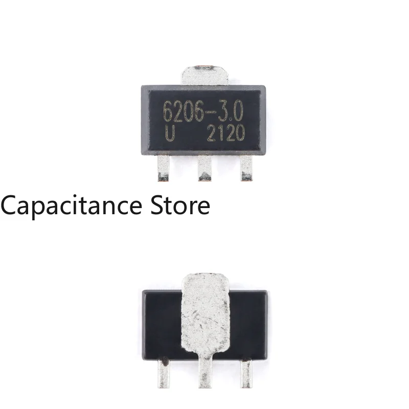 10PCS Original Genuine XC6206P302PR SOT-89 Low Voltage Differential Linear Regulator LDO Chip