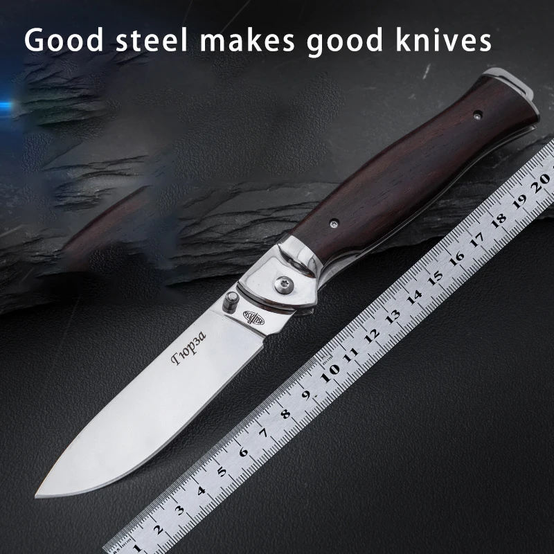 Portable fruit knife for self-defense in the wild, sharp folding knife for survival, hot selling folding knife pocket