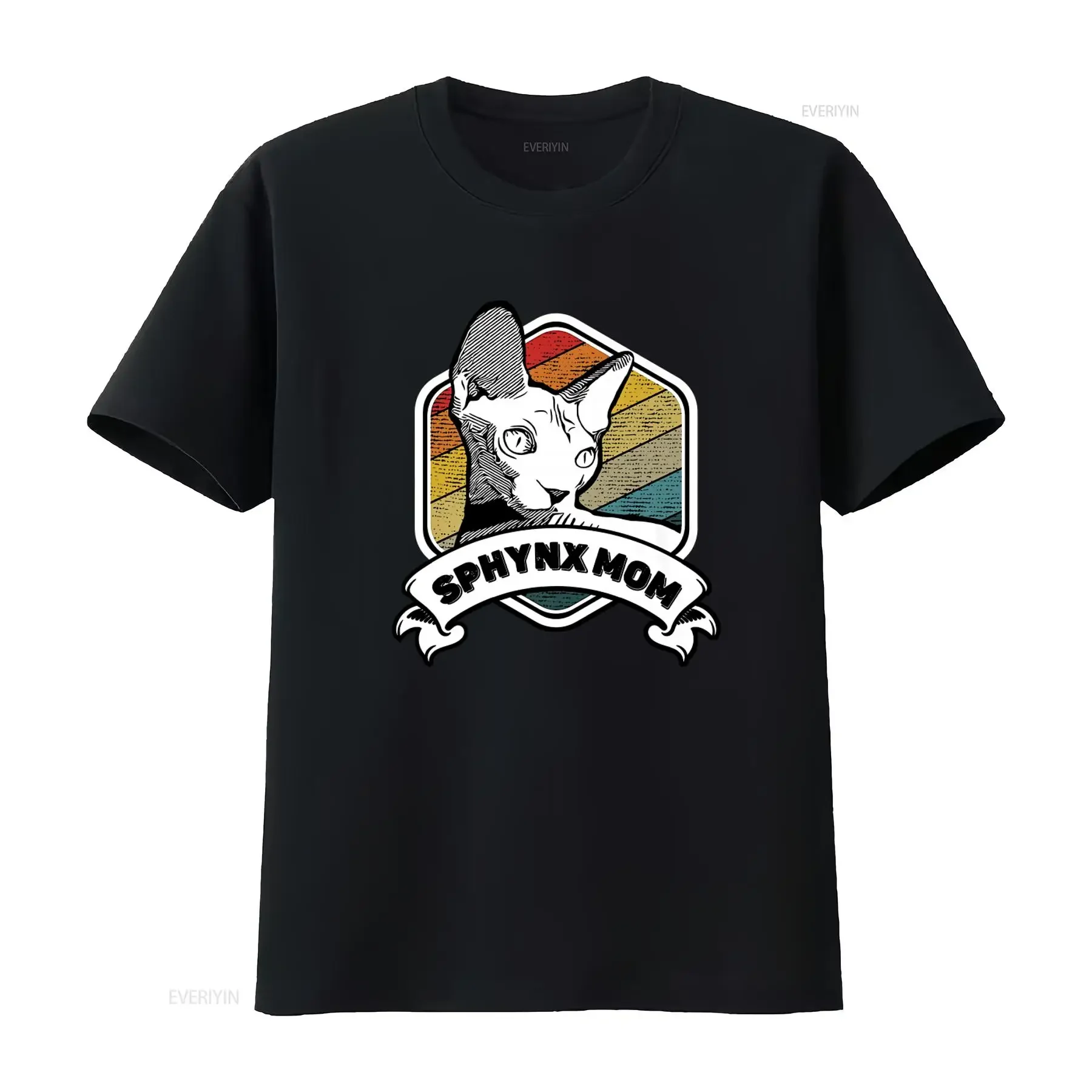 Sphynx Cat Mom Vintage Style T Shirt Perfect for Proud Hairless Sphinx Owners on Mother's Day vintage Washed Comfortable homme