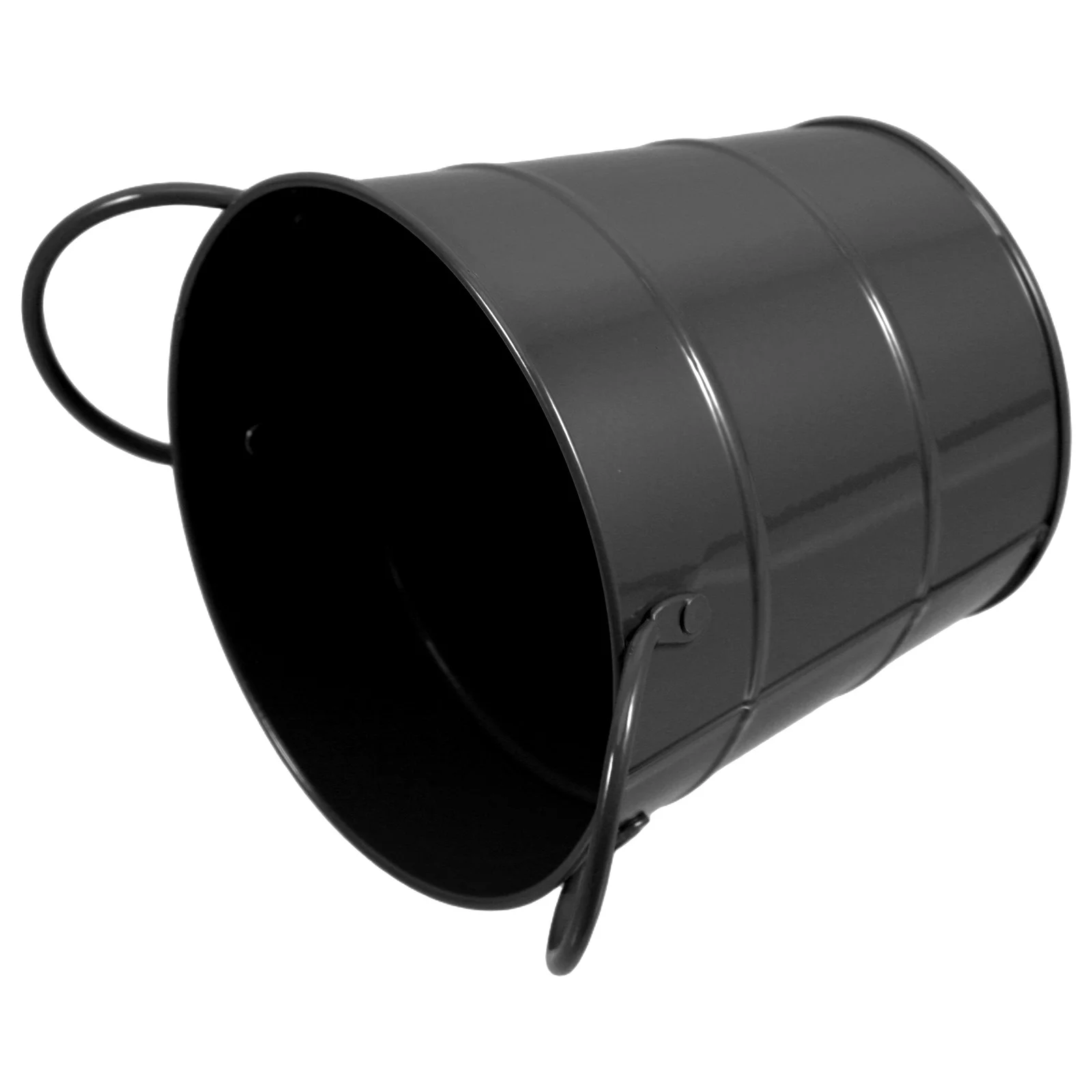 

Small Iron Buckets Mini Desktop Dust Bin Narrow Trash Can Office Garbage Can Multifunctional Pen Holder Storage