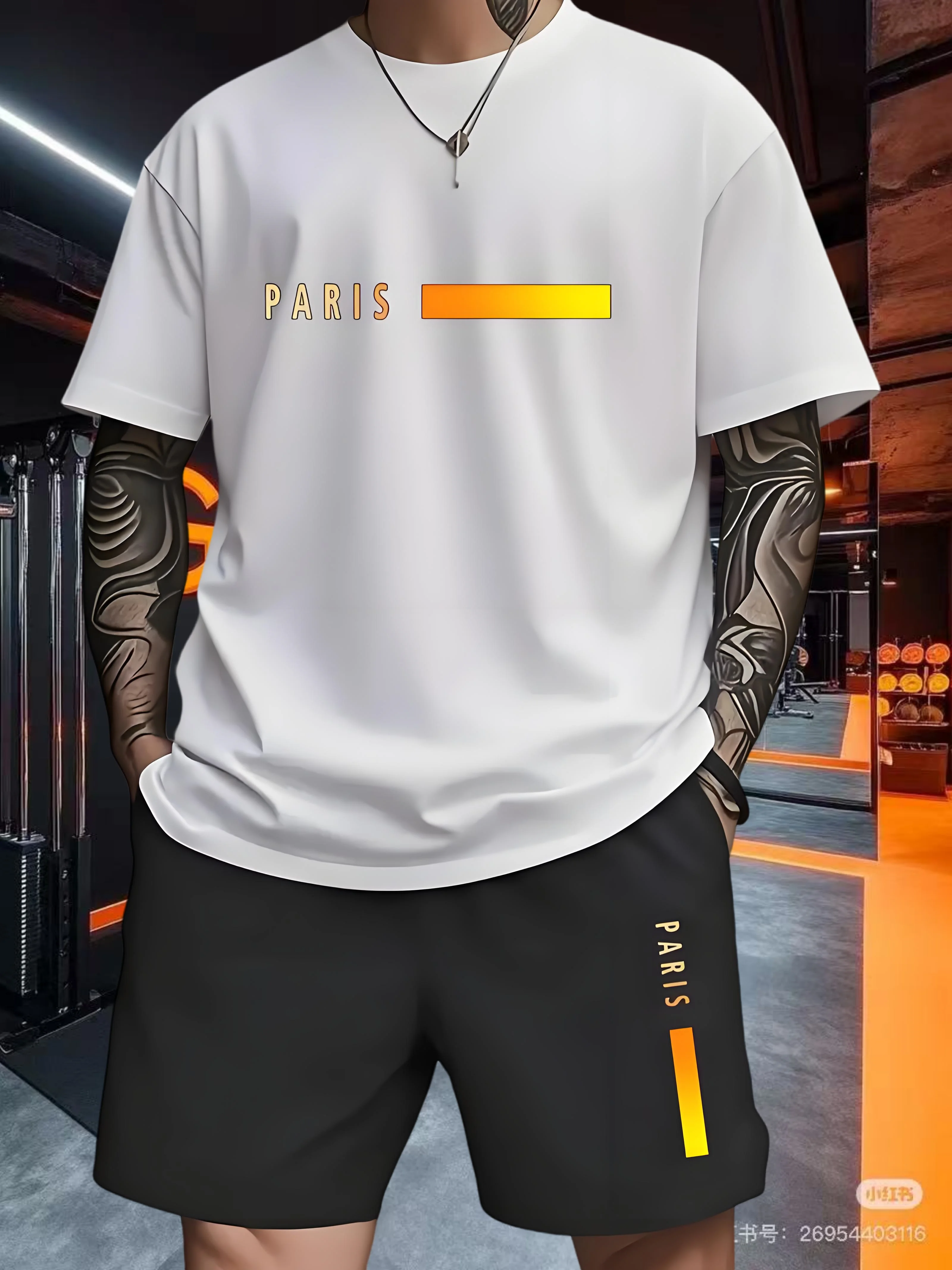 

2025 Summer Beach Vacation Hot-selling Pattern Print Short-sleeved Shorts Set Adult Sports Fashion Street Casual Men's Suit