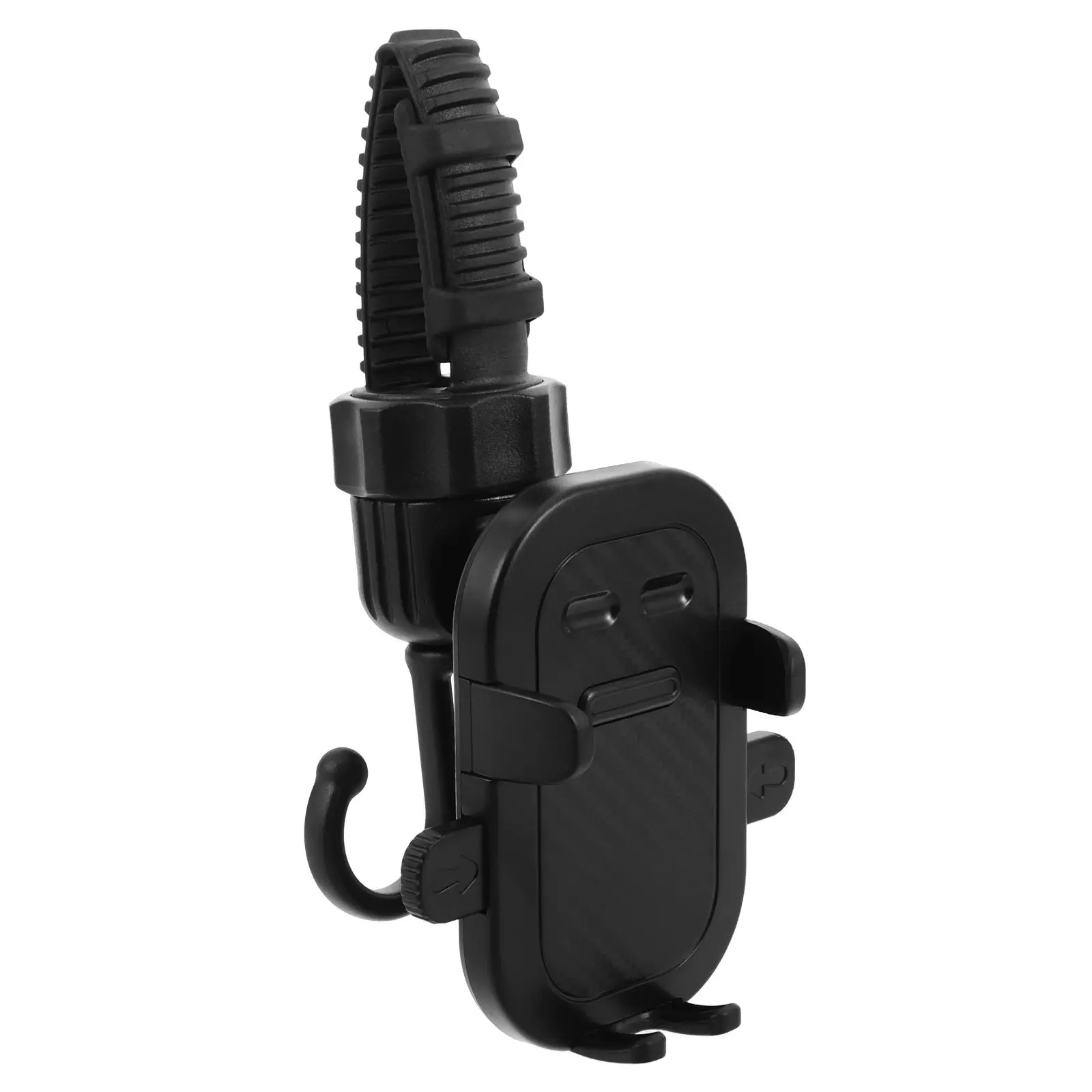Sturdy Stroller Hanging Hook Phone Mount for Baby Strollers Scooters Shopping Carts Lightweight Portable Organizer Dual Function
