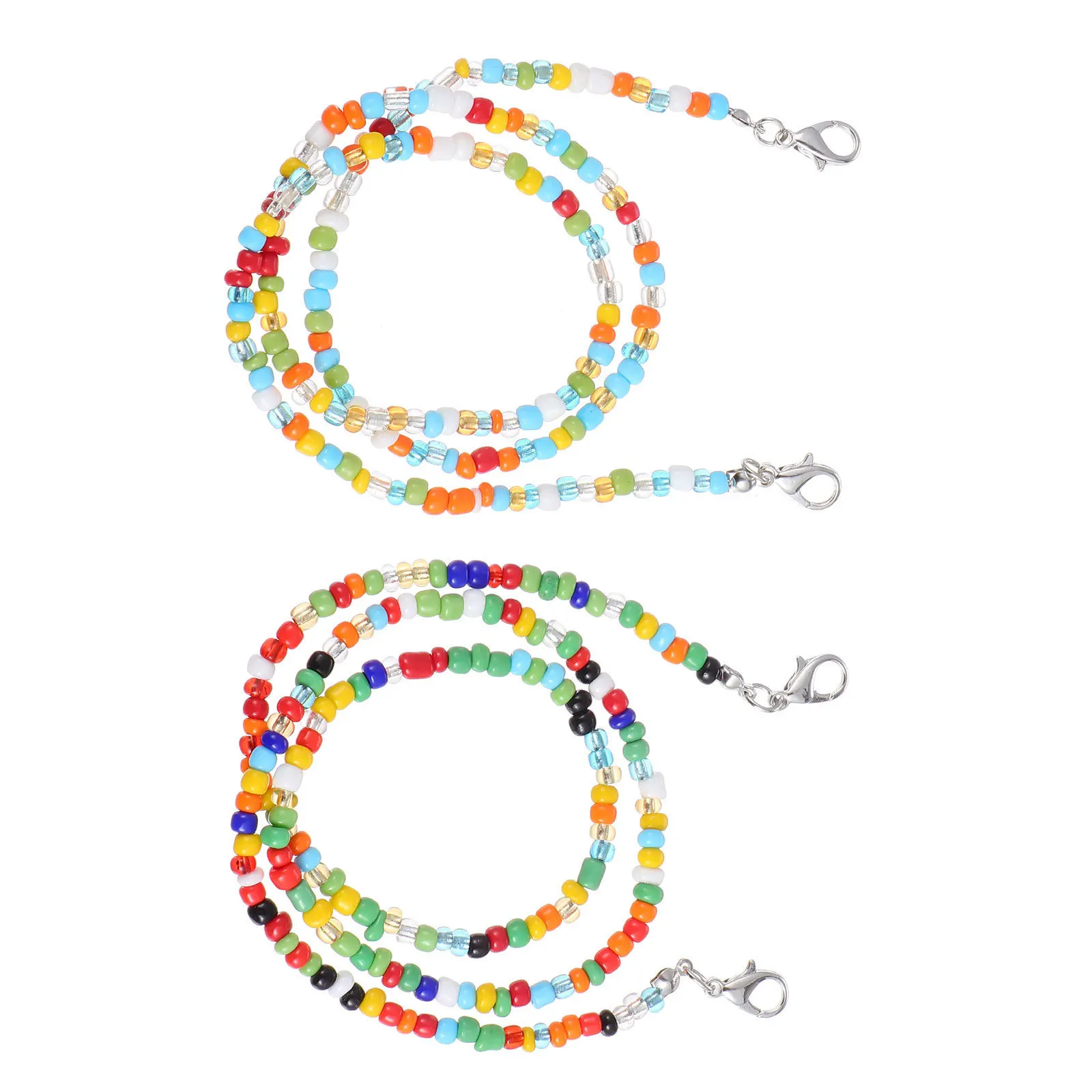 قطعتان من القناع المضاد للفقدان، متين وقابل لإعادة الاستخدام وسهل الحمل، هدية عملية للاستخدام الداخلي والخارجي، سلسلة تعليق #4