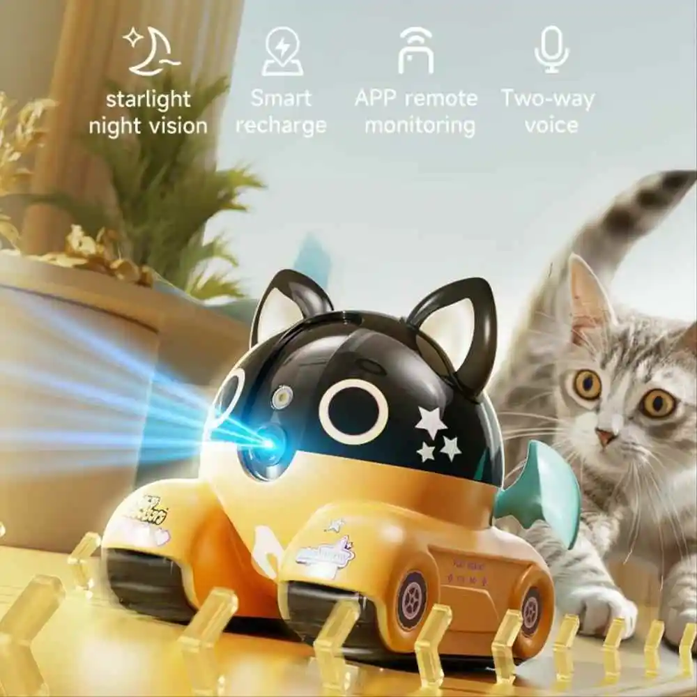 2MP Wireless WiFi Indoor Surveillance Camera Night Vision PTZ Two-way Voice Security Protection Smart Home Webcam Robot Camera