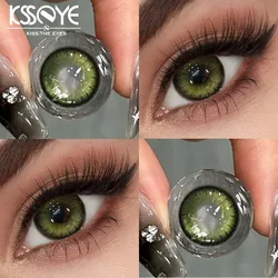 KSSEYE Lentes De Contato Coloridas, Alunos Azuis, Efeito Natural, Lentes De Alta Qualidade, Uso Anual, Moda, Transporte Rápido, 2Pcs