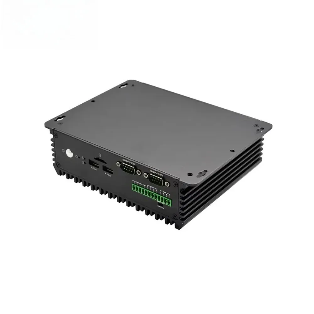 Fanless Industrial Mini PC J6412 DDR4 MSATA 2 RJ45 LAN 6 RS232 485 COM GPIO HD VGA 4K Display Industrial Computer