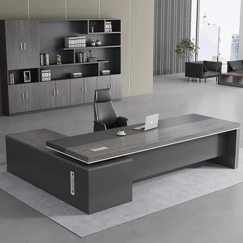 L Shape Computer Office Desks Boss Corner Laptop School Study Tables Computer Desktop Cadeira Presidente Console Furniture