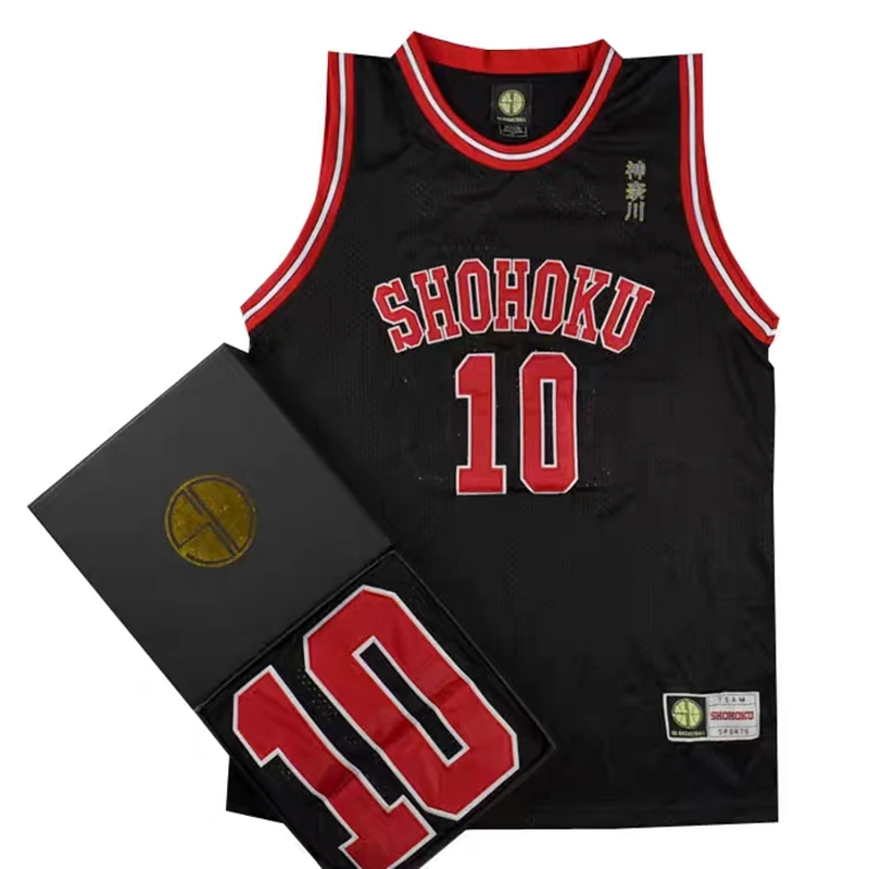 Embroidery Jersey Anime Sakuragi Hanamichi Rukawa Cosplay Shohoku School Basketball Team Jersey Quality Sportswear Costume