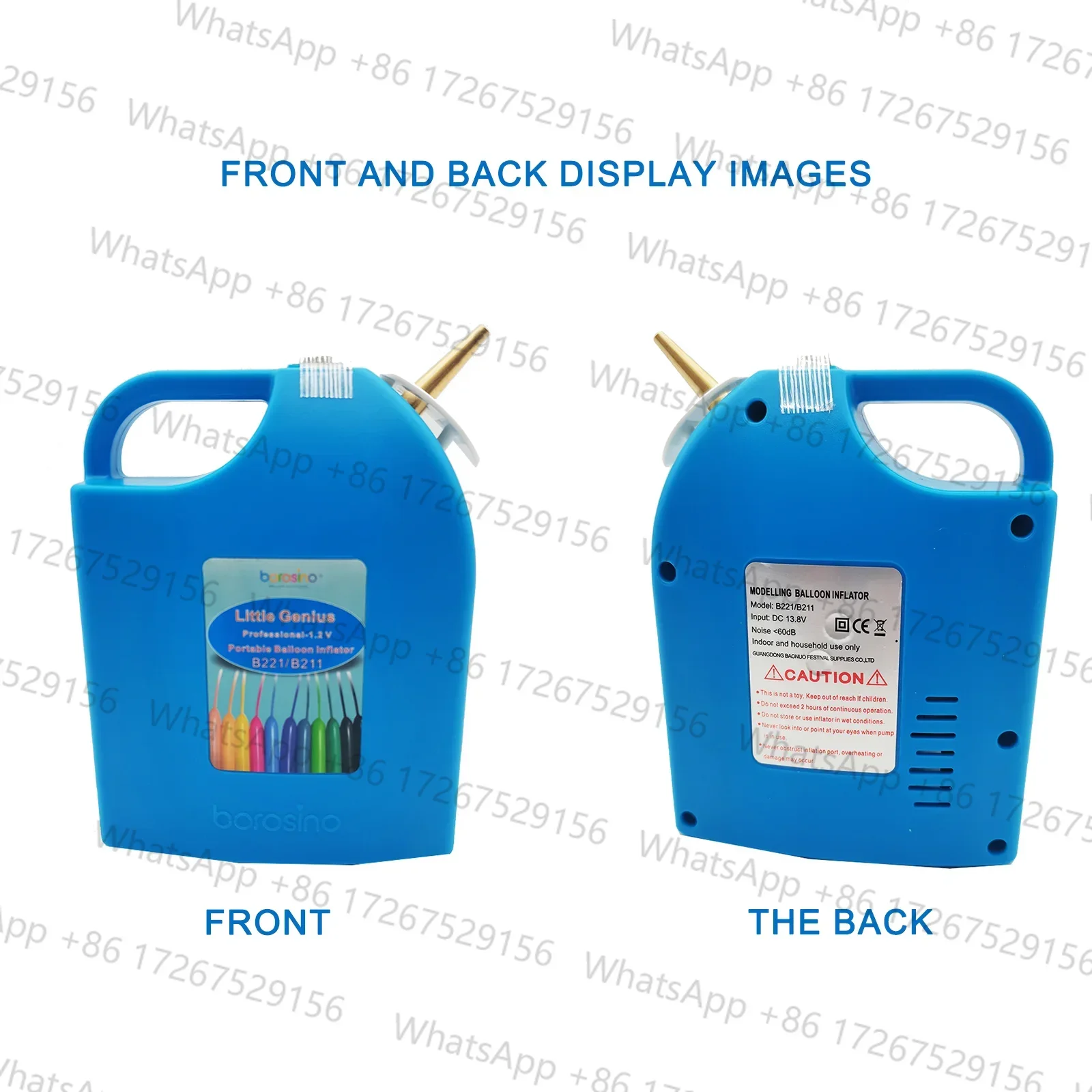 B211 Modeling balloon air pump with high volume Battery inside, Electric Twisting Balloon inflator