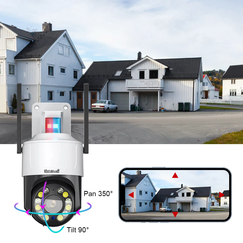 كاميرا JideTech 8MP 5X Zoom 4G EU تعمل بالطاقة الشمسية PTZ مع 60W54A بدون شحن تدعم كشف الإنسان مقاوم للماء IP66 #3