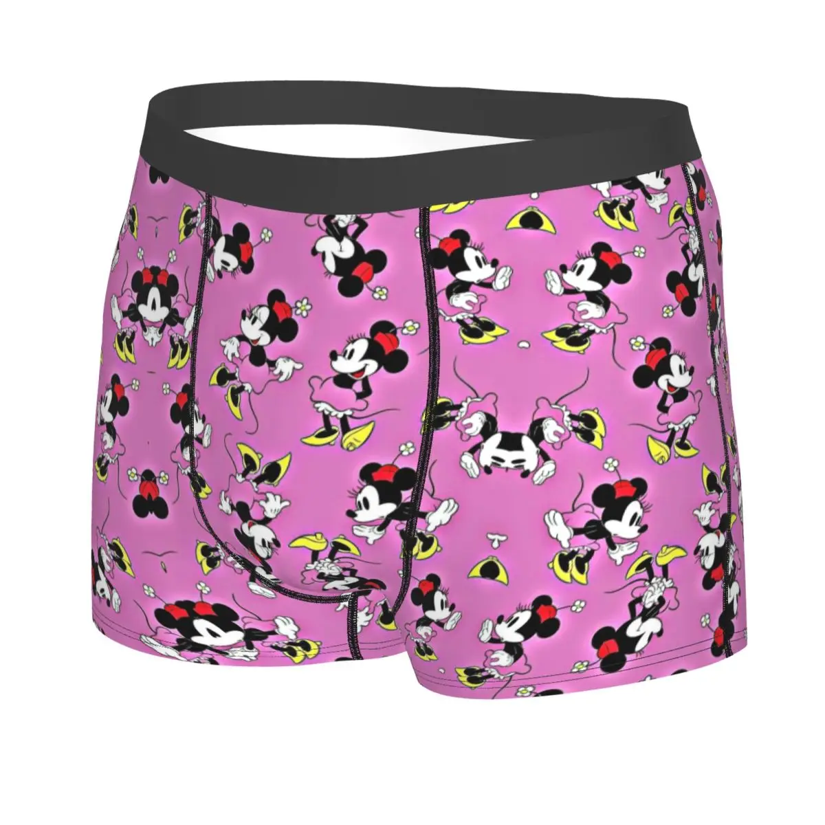 Mickey Mouse Boxer Shorts For Men 3D Print Underwear Panties Briefs Soft Underpants