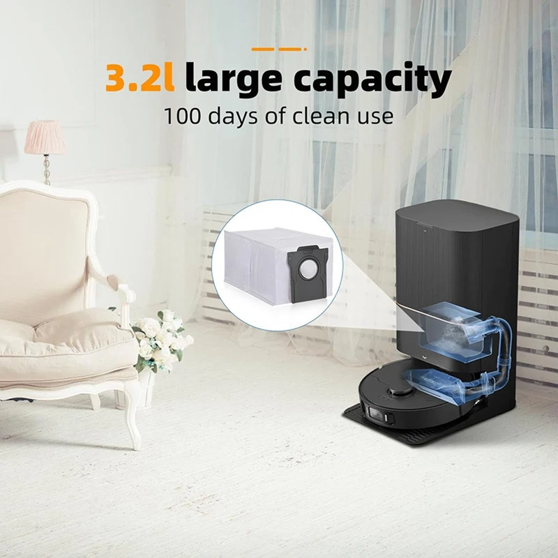 رائجة البيع-ل Dreame X40 Ultra/L40/X30/L10S Pro الترا الحرارة جهاز آلي لتنظيف الأتربة اكسسوارات أجزاء أكياس مكنسة كيس لجميع الغبار ممسحة منصات