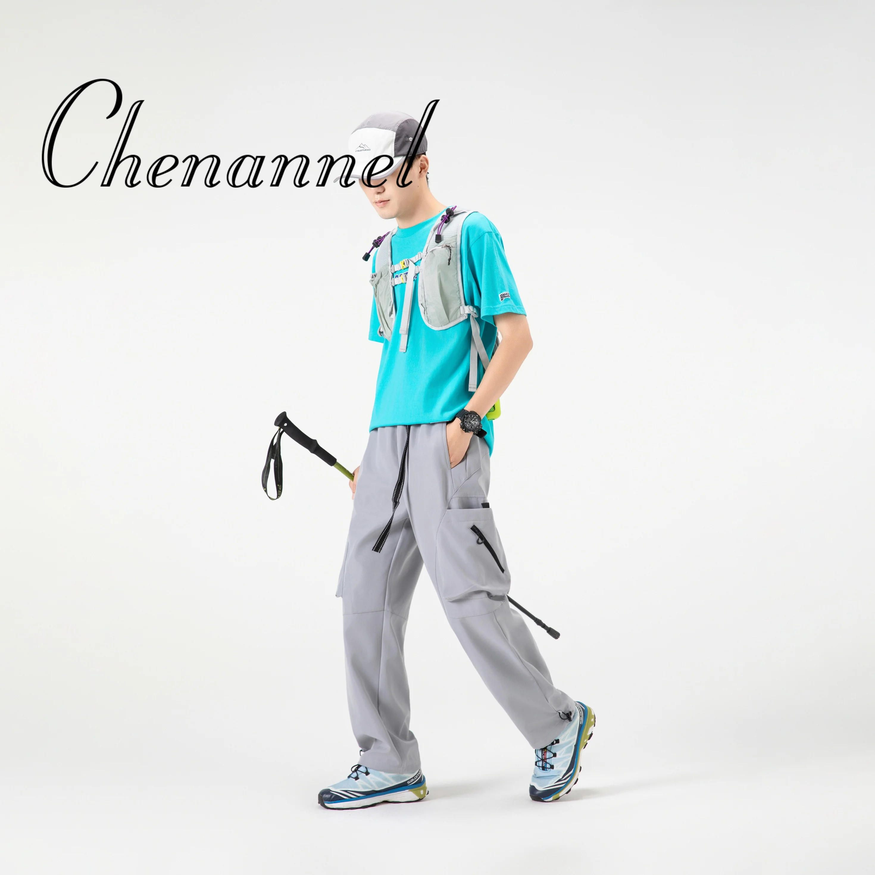 

Мужские спортивные штаны свободного кроя с прямыми штанинами, повседневные осенне-зимние модные широкие брюки, простые универсальные для активного ношения