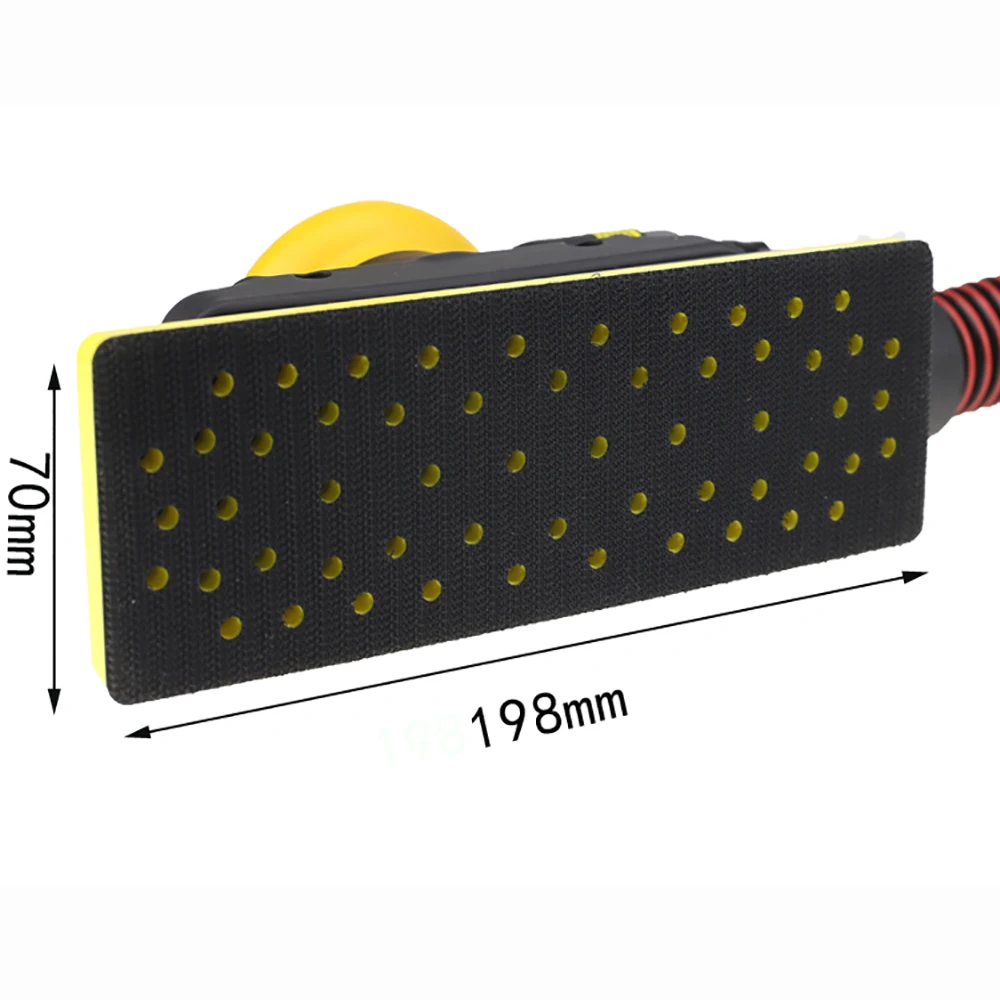 Pneumatic Air Sander Polishing Vacuum  Rectangular Sanding Machine 70x198mm Grinder for Car Paint Rust Removal Polisher Tools