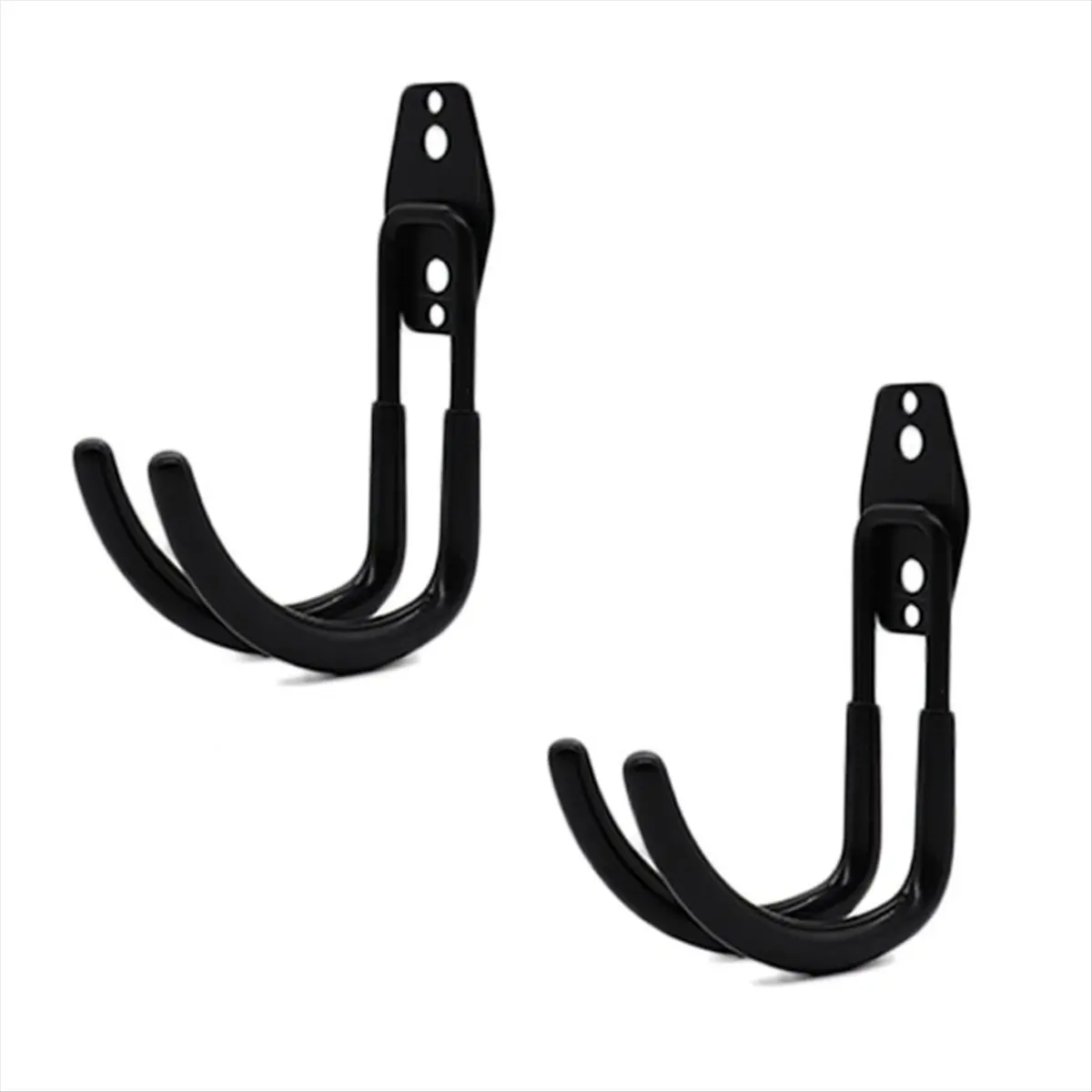 【2590 Popular】2 Wall-Mounted Composite Pulley with Wall-Mounted Bow Frames Storage and Display Equipment Metal Hooks Black
