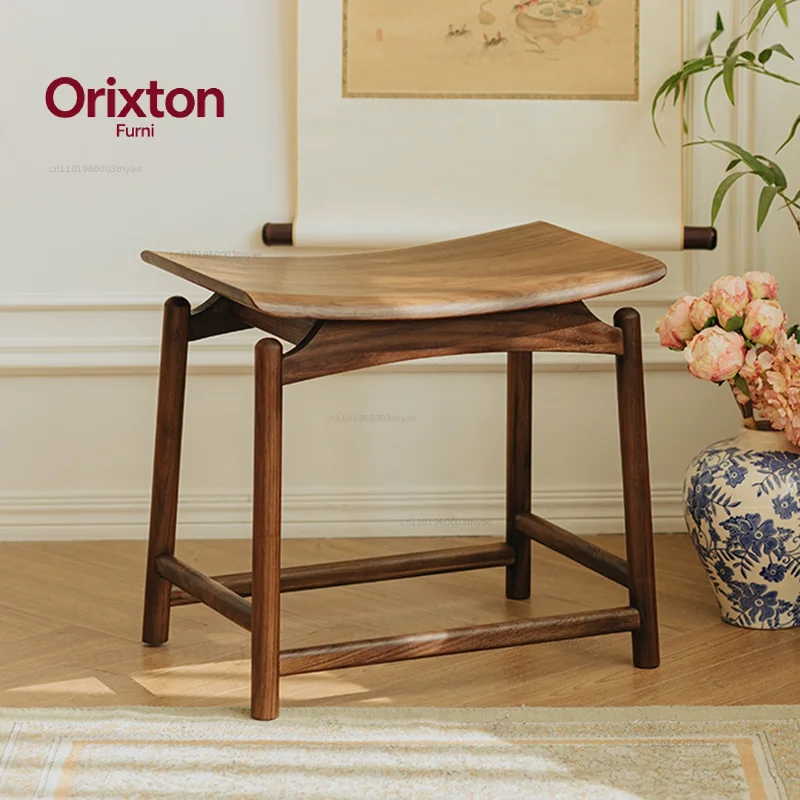 Solid wood stool tea stool shoe changing stool new chinese simple furniture living room study teal dining room furniture