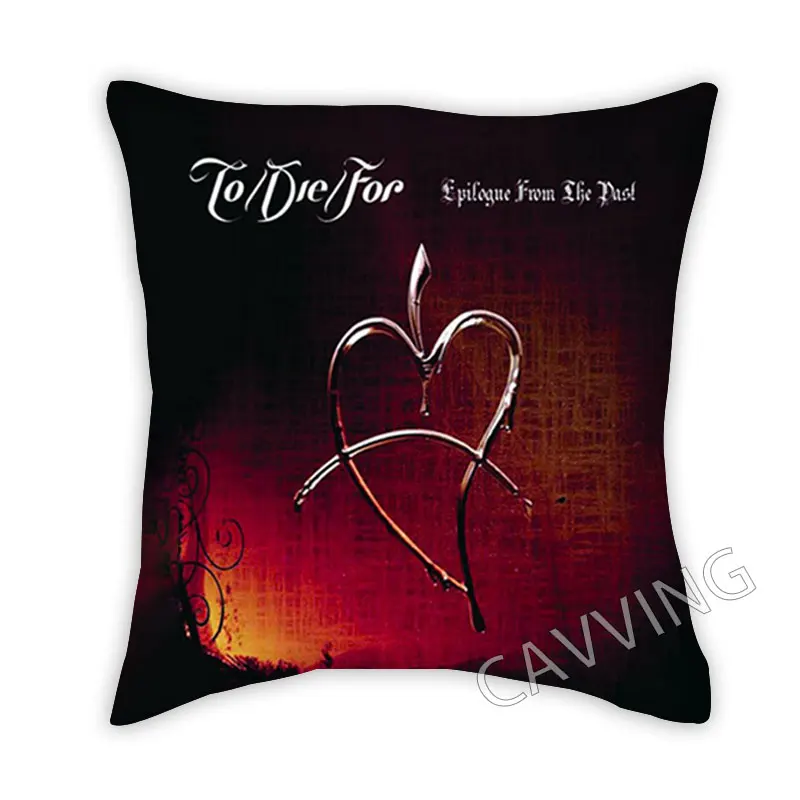 

To Die for Rock 3D Print Polyester Decorative Pillowcases Throw Pillow Cover Square Zipper Cases Fans Gifts Home Decor