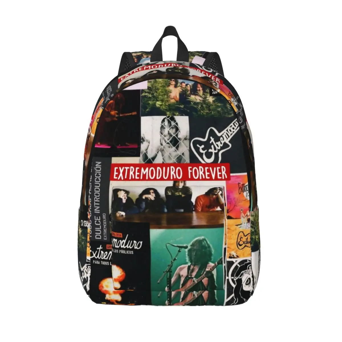 

Extremoduro Album Rock Band Cool Backpack Durable High School Business Daypack for Men Women Laptop Shoulder Bag