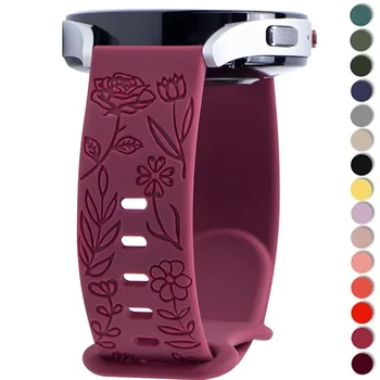 22 ミリメートル刻まれたストラップサムスンギャラクシーウォッチ 6 クラシック 7 6 5 4 20 ミリメートルシリコンスポーツブレスレット Huawei 社ウォッチ GT3 GT4Pro 時計バンド