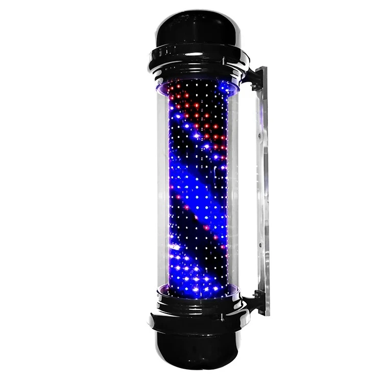LED Hair Salon, Barber Shop Logo Light, Column, Red, White and Blue, LED Hair Salon, Wall Turning Light