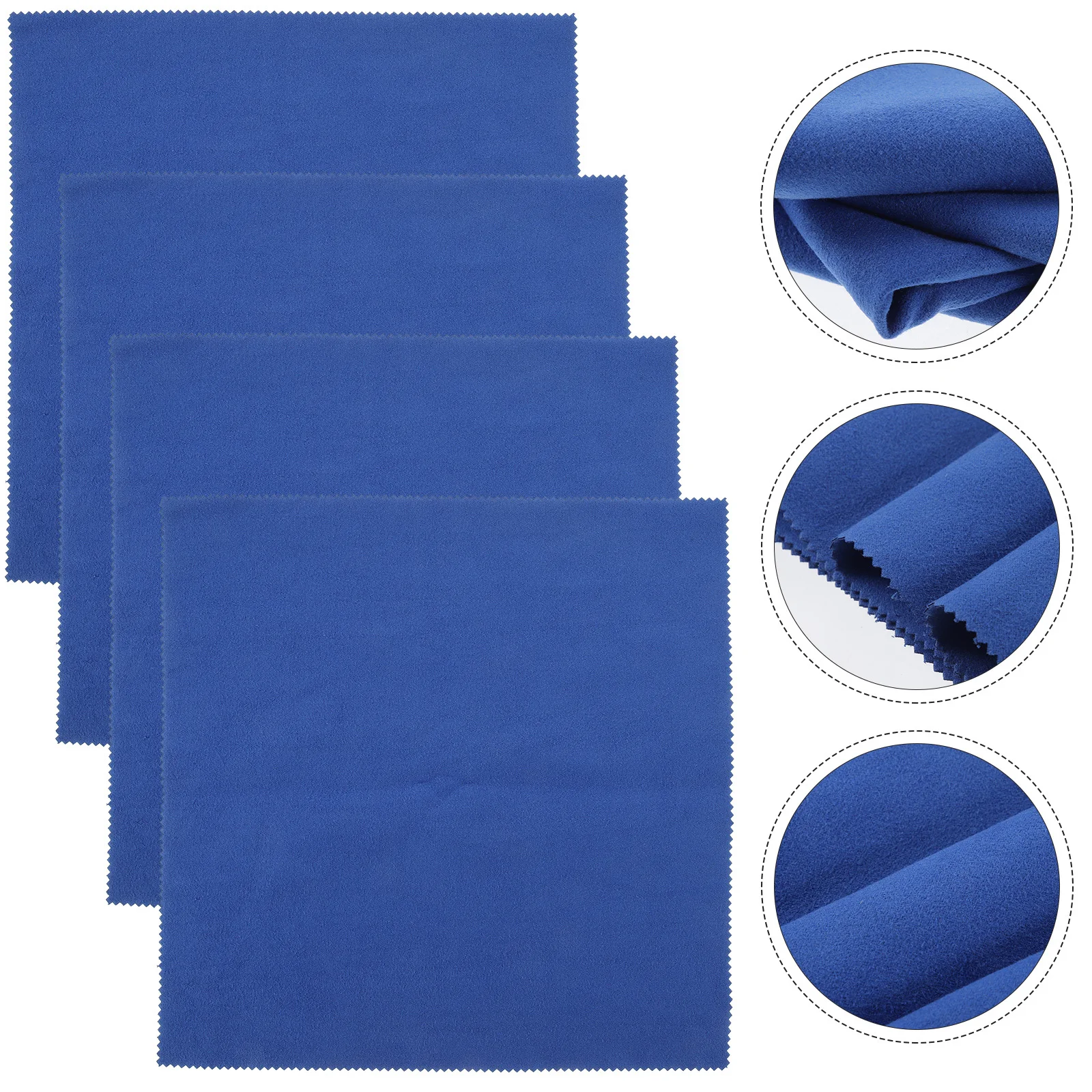 

4Pcs Microfiber Cleaning Cloth Musical Instrument Durable Reusable for Guitar Violin Cello Dust Polish Instrument Cleaning Cloth